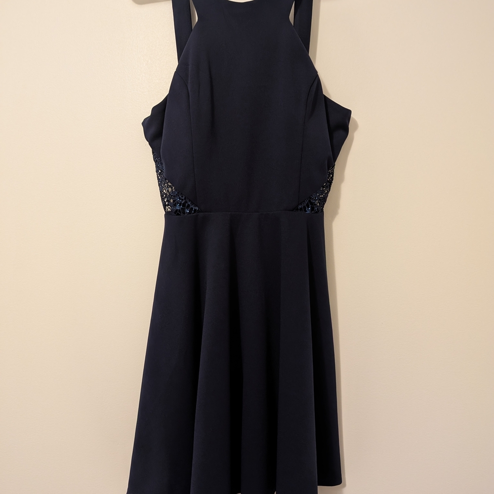 City Studio Strapless Black Dress